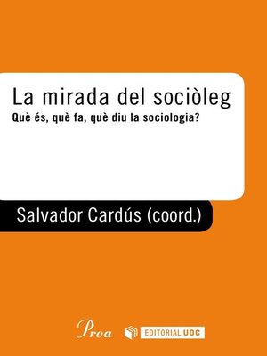 cover image of La mirada del sociòleg